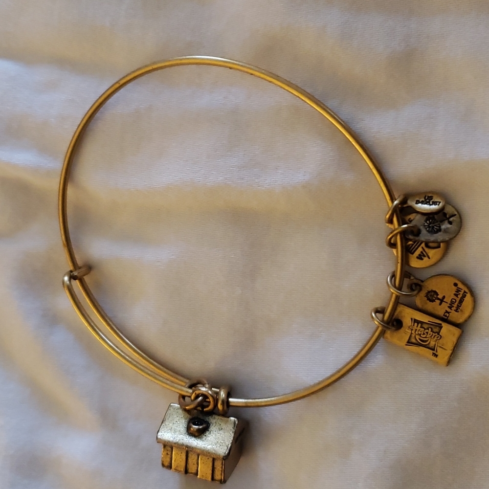 Goldstone Alex and Ani bracelets.